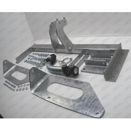 H012A GALIA Полностью оцинкованный фаркоп на Honda Civic хетчбек 5 дверей 2000-2003. Тип шара: A. Невидимый вырез бампера. Нагрузки: 1200/50 кг, масса фаркопа 19 