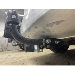 H214-A Лидер-плюс ТСУ для Hyundai Starex 2008-2018, Hyundai H1 2008-2018, 2018-2023 без снятия и выреза бампера. Нагрузки: 1500/75 кг, масса фаркопа 27,76 кг (без электрики в ко