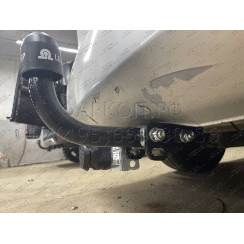 H214-A Лидер-плюс ТСУ для Hyundai Starex 2008-2018, Hyundai H1 2008-2018, 2018-2023 без снятия и выреза бампера. Нагрузки: 1500/75 кг, масса фаркопа 27,76 кг (без электрики в комплекте)