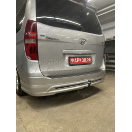 H214-A Лидер-плюс ТСУ для Hyundai Starex 2008-2018, Hyundai H1 2008-2018, 2018-2023 без снятия и выреза бампера. Нагрузки: 1500/75 кг, масса фаркопа 27,76 кг (без электрики в ко