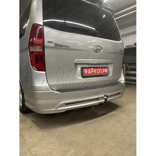 H214-A Лидер-плюс ТСУ для Hyundai Starex 2008-2018, Hyundai H1 2008-2018, 2018-2023 без снятия и выреза бампера. Нагрузки: 1500/75 кг, масса фаркопа 27,76 кг (без электрики в комплекте)