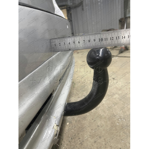 H214-A Лидер-плюс ТСУ для Hyundai Starex 2008-2018, Hyundai H1 2008-2018, 2018-2023 без снятия и выреза бампера. Нагрузки: 1500/75 кг, масса фаркопа 27,76 кг (без электрики в комплекте)