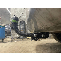 H214-A Лидер-плюс ТСУ для Hyundai Starex 2008-2018, Hyundai H1 2008-2018, 2018-2023 без снятия и выреза бампера. Нагрузки: 1500/75 кг, масса фаркопа 27,76 кг (без электрики в ко