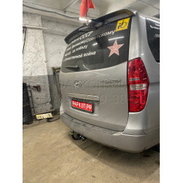 H214-A Лидер-плюс ТСУ для Hyundai Starex 2008-2018, Hyundai H1 2008-2018, 2018-2023 без снятия и выреза бампера. Нагрузки: 1500/75 кг, масса фаркопа 27,76 кг (без электрики в ко