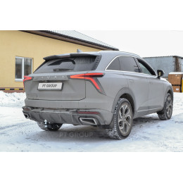 HFX-24-991122.00 PT GROUP Фаркоп на Haval F7 2024-, Haval F7x 2025- без подрезки бампера. Тип шара: E (легкосъемный шар под квадрат). Нагрузки: 1500/60 кг (без электрики в к