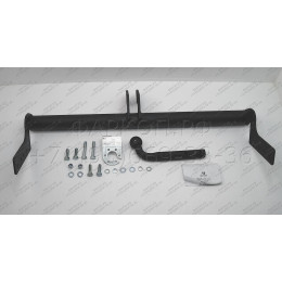 HY 01 AVTOS Фаркоп на Hyundai Accent седан 2000-2006 без подрезки бампера. Тип шара: A. Нагрузки: 1100/75 кг, масса фаркопа 12 кг (без электрики в комплекте)