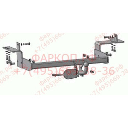 HY 17 AVTOS Фаркоп на Hyundai Starex 4WD 1997-2008, Hyundai H1 4WD 1997-2008 без подрезки бампера. Тип шара: A. Нагрузки: 1200/75 кг, масса фаркопа 15 кг (без электрики в комплек