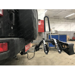 J008A GALIA Полностью оцинкованный фаркоп на Jeep Wrangler JK 2007-2018, JL 2018-. Подрозетник убирается за бампер. Тип шара: A. Установка без снятия и выреза бам