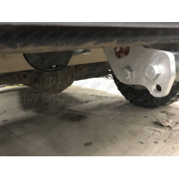 J008A GALIA Полностью оцинкованный фаркоп на Jeep Wrangler JK 2007-2018, JL 2018-. Подрозетник убирается за бампер. Тип шара: A. Установка без снятия и выреза бам