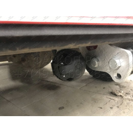 J008A GALIA Полностью оцинкованный фаркоп на Jeep Wrangler JK 2007-2018, JL 2018-. Подрозетник убирается за бампер. Тип шара: A. Установка без снятия и выреза бам
