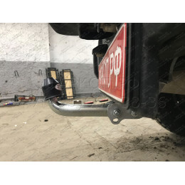 J008A GALIA Полностью оцинкованный фаркоп на Jeep Wrangler JK 2007-2018, JL 2018-. Подрозетник убирается за бампер. Тип шара: A. Установка без снятия и выреза бам