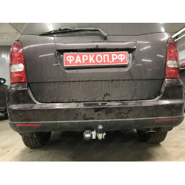 S109A GALIA Полностью оцинкованный фаркоп на Ssang Yong Rexton 2 2006-2012, Rexton W 2012-2017. Тип шара: A. Невидимый вырез бампера. Нагрузки: 3500/140 кг, масса фаркопа 18,52