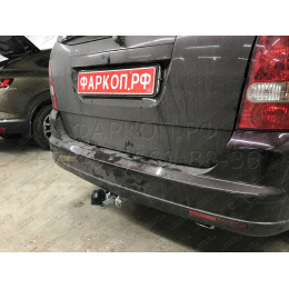 S109A GALIA Полностью оцинкованный фаркоп на Ssang Yong Rexton 2 2006-2012, Rexton W 2012-2017. Тип шара: A. Невидимый вырез бампера. Нагрузки: 3500/140 кг, масса фаркопа 18,52