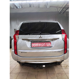 FA 1005-E Бизон Фаркоп на Mitsubishi Pajero Sport II 2008-2016, Mitsubishi Pajero Sport III 2016-2021 без подрезки бампера. Тип шара: E (легкосъемный шар под квадрат). Нагрузки: 3200/1