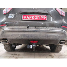 4379-A ORIS Фаркоп на Nissan Murano Z52 2016-2024 без выреза в бампере. Тип шара: A. Нагрузки: 2000/100 кг, масса фаркопа 23,2 кг (без электрики в комплекте)