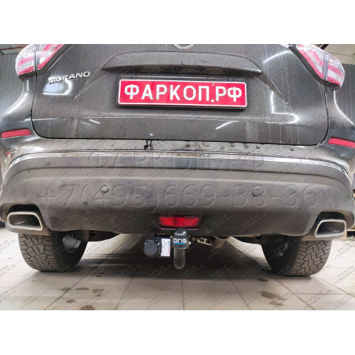 4379-A ORIS Фаркоп на Nissan Murano Z52 2016-2024 без выреза в бампере. Тип шара: A. Нагрузки: 2000/100 кг, масса фаркопа 23,2 кг (без электрики в комплекте)