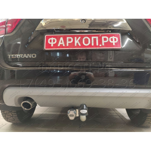 D041A GALIA Полностью оцинкованный фаркоп на Renault Duster 2WD, 4WD 2010-2015, 2015-2021, Renault Duster 2 2021-2022, Nissan Terrano 2014-2022. Тип шара: A. Невидимый вырез бампера. Нагрузки: 1600/75 кг, масса фаркопа 14,02 кг