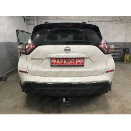 4379-A ORIS Фаркоп на Nissan Murano Z52 2016-2024 без выреза в бампере. Тип шара: A. Нагрузки: 2000/100 кг, масса фаркопа 23,2 кг (без электрики в комплекте)