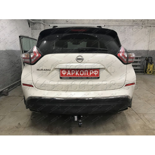 4379-A ORIS Фаркоп на Nissan Murano Z52 2016-2024 без выреза в бампере. Тип шара: A. Нагрузки: 2000/100 кг, масса фаркопа 23,2 кг (без электрики в комплекте)