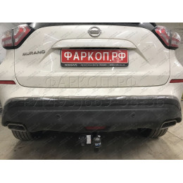 4379-A ORIS Фаркоп на Nissan Murano Z52 2016-2024 без выреза в бампере. Тип шара: A. Нагрузки: 2000/100 кг, масса фаркопа 23,2 кг (без электрики в комплекте)