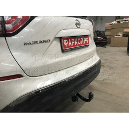 4379-A ORIS Фаркоп на Nissan Murano Z52 2016-2024 без выреза в бампере. Тип шара: A. Нагрузки: 2000/100 кг, масса фаркопа 23,2 кг (без электрики в комплекте)