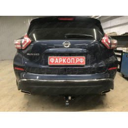 4379-A ORIS Фаркоп на Nissan Murano Z52 2016-2024 без выреза в бампере. Тип шара: A. Нагрузки: 2000/100 кг, масса фаркопа 23,2 кг (без электрики в комплекте)