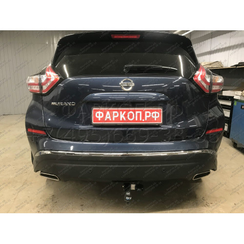 4379-A ORIS Фаркоп на Nissan Murano Z52 2016-2024 без выреза в бампере. Тип шара: A. Нагрузки: 2000/100 кг, масса фаркопа 23,2 кг (без электрики в комплекте)