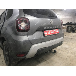 D041A GALIA Полностью оцинкованный фаркоп на Renault Duster 2WD, 4WD 2010-2015, 2015-2021, Renault Duster 2 2021-2022, Nissan Terrano 2014-2022. Тип шара: A. Невидимый вырез бампера. Нагрузк