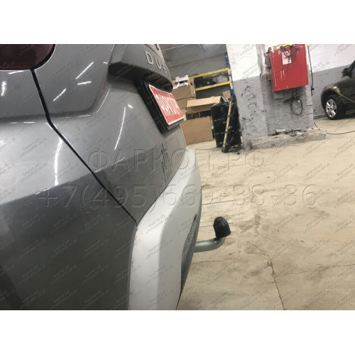 D041A GALIA Полностью оцинкованный фаркоп на Renault Duster 2WD, 4WD 2010-2015, 2015-2021, Renault Duster 2 2021-2022, Nissan Terrano 2014-2022. Тип шара: A. Невидимый вырез бампера. Нагрузки: 1600/75 кг, масса фаркопа 14,02 кг