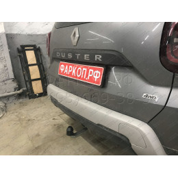 D041A GALIA Полностью оцинкованный фаркоп на Renault Duster 2WD, 4WD 2010-2015, 2015-2021, Renault Duster 2 2021-2022, Nissan Terrano 2014-2022. Тип шара: A. Невидимый вырез бампера. Нагрузк
