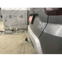 D041A GALIA Полностью оцинкованный фаркоп на Renault Duster 2WD, 4WD 2010-2015, 2015-2021, Renault Duster 2 2021-2022, Nissan Terrano 2014-2022. Тип шара: A. Невидимый вырез бампера. Нагрузк