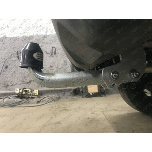 D041A GALIA Полностью оцинкованный фаркоп на Renault Duster 2WD, 4WD 2010-2015, 2015-2021, Renault Duster 2 2021-2022, Nissan Terrano 2014-2022. Тип шара: A. Невидимый вырез бампера. Нагрузки: 1600/75 кг, масса фаркопа 14,02 кг