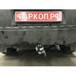 N041C GALIA Полностью оцинкованный фаркоп на Nissan Pathfinder R51 2004-2014. Подрозетник убирается за бампер. Тип шара: C (горизонтальный съемный). Невидимый в