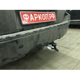 N041C GALIA Полностью оцинкованный фаркоп на Nissan Pathfinder R51 2004-2014. Подрозетник убирается за бампер. Тип шара: C (горизонтальный съемный). Невидимый в