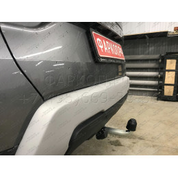 D041A GALIA Полностью оцинкованный фаркоп на Renault Duster 2WD, 4WD 2010-2015, 2015-2021, Renault Duster 2 2021-2022, Nissan Terrano 2014-2022. Тип шара: A. Невидимый вырез бампера. Нагрузк
