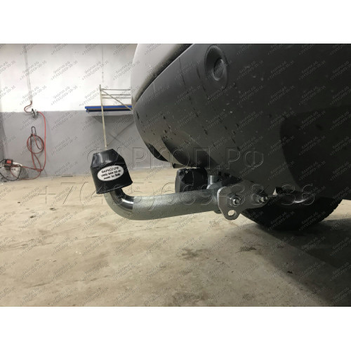 D041A GALIA Полностью оцинкованный фаркоп на Renault Duster 2WD, 4WD 2010-2015, 2015-2021, Renault Duster 2 2021-2022, Nissan Terrano 2014-2022. Тип шара: A. Невидимый вырез бампера. Нагрузки: 1600/75 кг, масса фаркопа 14,02 кг
