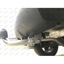 D041A GALIA Полностью оцинкованный фаркоп на Renault Duster 2WD, 4WD 2010-2015, 2015-2021, Renault Duster 2 2021-2022, Nissan Terrano 2014-2022. Тип шара: A. Невидимый вырез бампера. Нагрузк