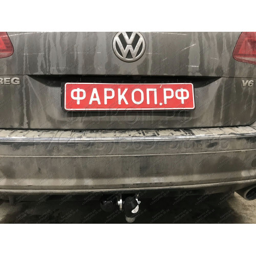 V052A GALIA Полностью оцинкованный фаркоп на Audi Q7 2006-2015, Porsche Cayenne 2002-2010, 2010-2018, Volkswagen Touareg 2002-2010, 2010-2018. Тип шара: A. Минимальная подрезка бампера. Нагрузки: 3500/140 кг, масса фаркопа 16,87 кг