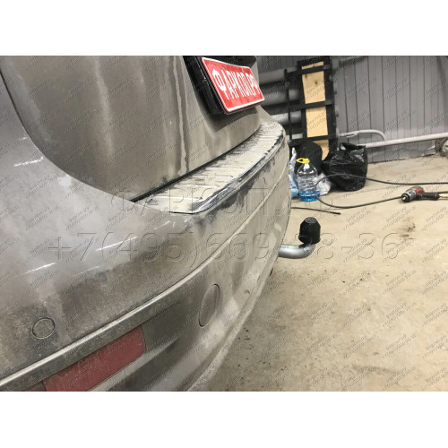 V052A GALIA Полностью оцинкованный фаркоп на Audi Q7 2006-2015, Porsche Cayenne 2002-2010, 2010-2018, Volkswagen Touareg 2002-2010, 2010-2018. Тип шара: A. Минимальная подрезка бампера. Нагрузки: 3500/140 кг, масса фаркопа 16,87 кг