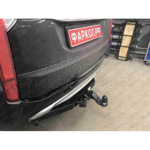 FA 1005-E Бизон Фаркоп на Mitsubishi Pajero Sport II 2008-2016, Mitsubishi Pajero Sport III 2016-2021 без подрезки бампера. Тип шара: E (легкосъемный шар под квадрат). Нагрузки: 3200/120 кг. Не комплектуется электрикой