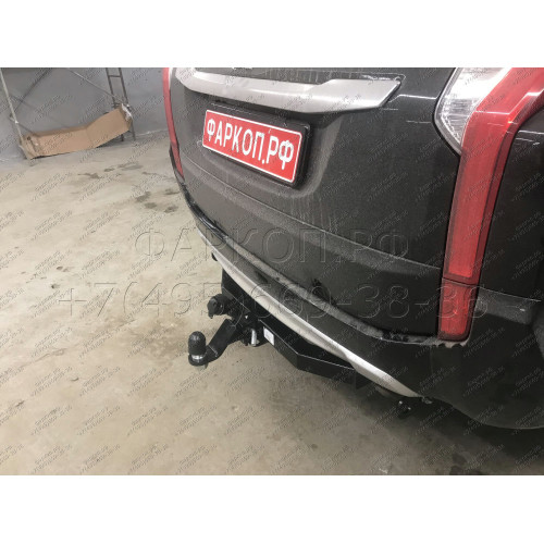 FA 1005-E Бизон Фаркоп на Mitsubishi Pajero Sport II 2008-2016, Mitsubishi Pajero Sport III 2016-2021 без подрезки бампера. Тип шара: E (легкосъемный шар под квадрат). Нагрузки: 3200/120 кг. Не комплектуется электрикой