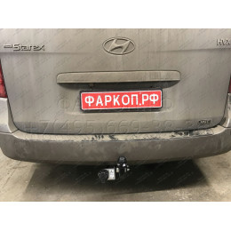 H214-A Лидер-плюс ТСУ для Hyundai Starex 2008-2018, Hyundai H1 2008-2018, 2018-2023 без снятия и выреза бампера. Нагрузки: 1500/75 кг, масса фаркопа 27,76 кг (без электрики в ко