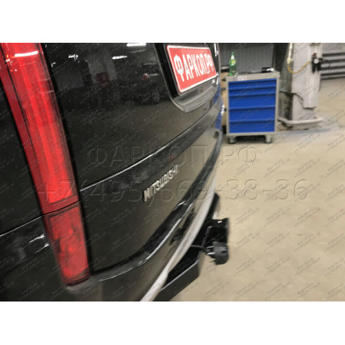 FA 1005-E Бизон Фаркоп на Mitsubishi Pajero Sport II 2008-2016, Mitsubishi Pajero Sport III 2016-2021 без подрезки бампера. Тип шара: E (легкосъемный шар под квадрат). Нагрузки: 3200/120 кг. Не комплектуется электрикой