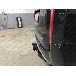 FA 1005-E Бизон Фаркоп на Mitsubishi Pajero Sport II 2008-2016, Mitsubishi Pajero Sport III 2016-2021 без подрезки бампера. Тип шара: E (легкосъемный шар под квадрат). Нагрузки: 3200/1