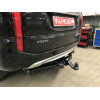 FA 1005-E Бизон Фаркоп на Mitsubishi Pajero Sport II 2008-2016, Mitsubishi Pajero Sport III 2016-2021 без подрезки бампера. Тип шара: E (легкосъемный шар под квадрат). Нагрузки: 3200/120 кг. Не комплектуется электрикой