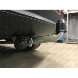 J010A GALIA Полностью оцинкованный фаркоп на Jeep Grand Cherokee WK2 2010-2021. Тип шара: A. Установка без выреза бампера. Нагрузки: 3500/175 кг, масса фаркопа 16,62 кг