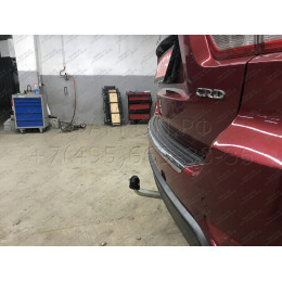 J010A GALIA Полностью оцинкованный фаркоп на Jeep Grand Cherokee WK2 2010-2021. Тип шара: A. Установка без выреза бампера. Нагрузки: 3500/175 кг, масса фаркопа 16,62 кг
