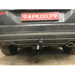 6762-A ORIS Фаркоп на Hyundai Tucson рестайл 2018-2021 без выреза в бампере. Тип шара: A. Нагрузки: 1600/100 кг, масса фаркопа 17,5 кг (без электрики в комплекте)