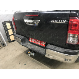 92507-FE MOTODOR Фаркоп с оцинкованным шаром на Toyota Hilux 2015-, JAC T6 2019-, Sollers ST6 2023-, Sollers ST8 2025- без выреза в бампере. Тип шара: FE. Нагрузки: 2900/120 кг, масса фар