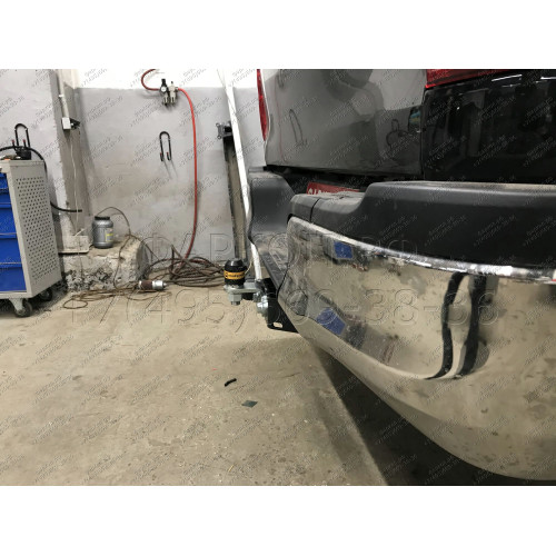 92507-FE MOTODOR Фаркоп с оцинкованным шаром на Toyota Hilux 2015-, JAC T6 2019-, Sollers ST6 2023-, Sollers ST8 2025- без выреза в бампере. Тип шара: FE. Нагрузки: 2900/120 кг, масса фаркопа 26,5 кг (без электрики в комплекте)